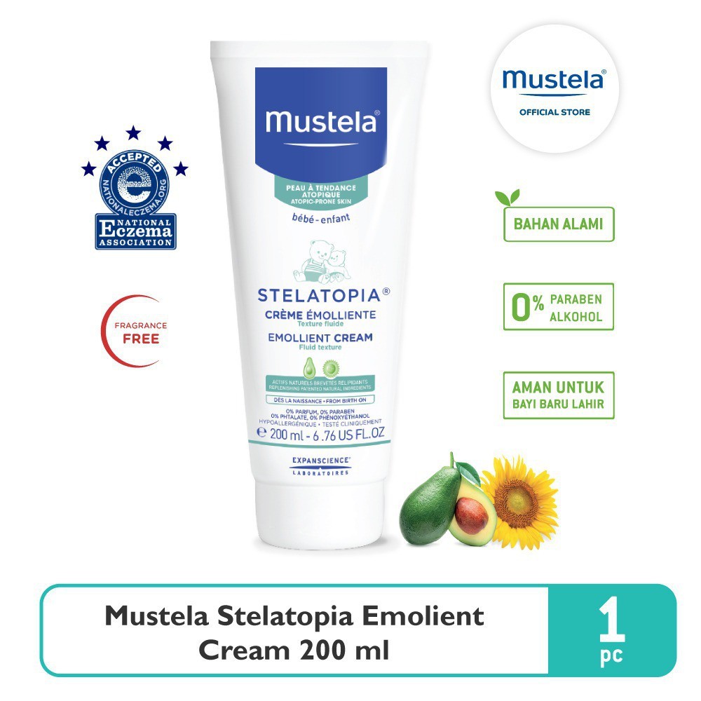 Mustela Stelatopia Emollient Cream 200ml