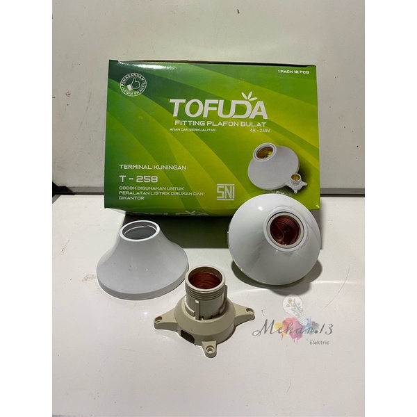 Fitting Plafon Bulat Tofuda / Fitting Lampu T-258 Tofuda