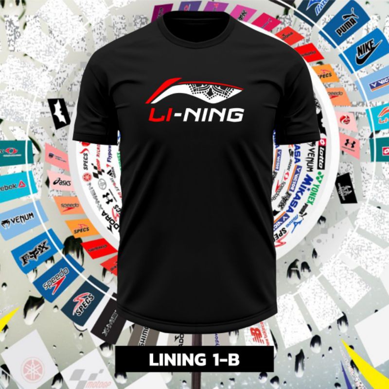 Baju badminton lining kaos distro bulutangkis lining baju katun hitam mens shirt sport wear lining fashion sport wear tas serut badminton string bag tas sepatu lining tas tali murah badminton string bag lining murah tas pria