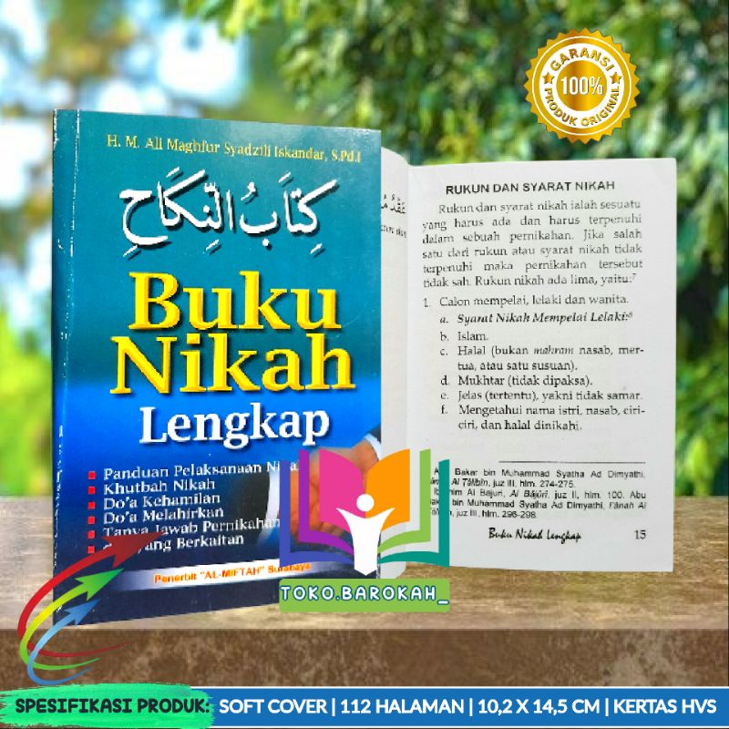 Kitabun Nikah Buku Nikah Lengkap Kitab Nikah Tentang Pernikahan