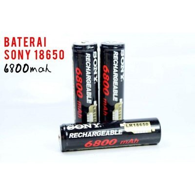 Baterai Sony 6800mah 18650 BATERAI Model Pala Pentol