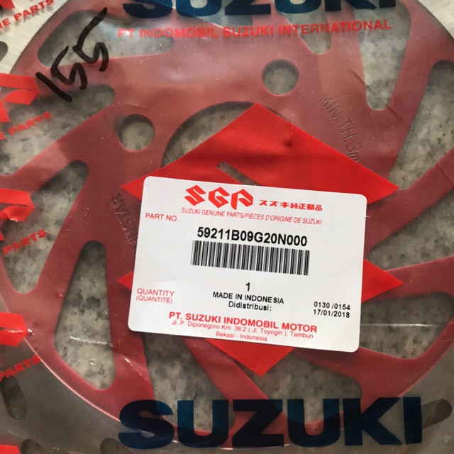 Piringan cakram depan Suzuki Spin 59211 09G20 000 Disk Brake