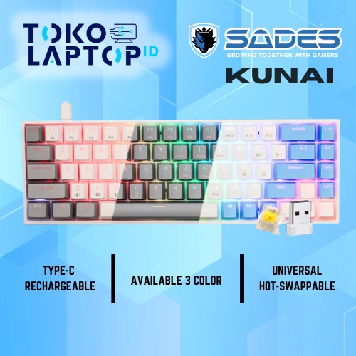 Sades Kunai SK-868 3 in 1 Connection Mechanical Gaming Keyboard