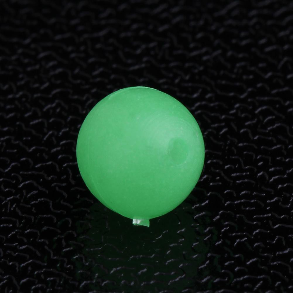 MOJITO 100pcs 5mm Round Luminous Glow Rig Beads Sea Fishing Lure Float Tackles