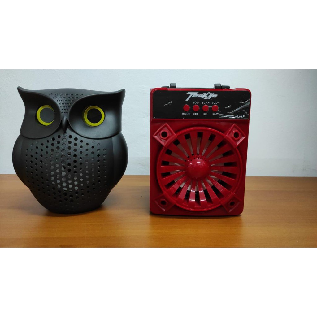 Speaker Bluetooth Teckyo 777J Burung Hantu / Speaker Portable