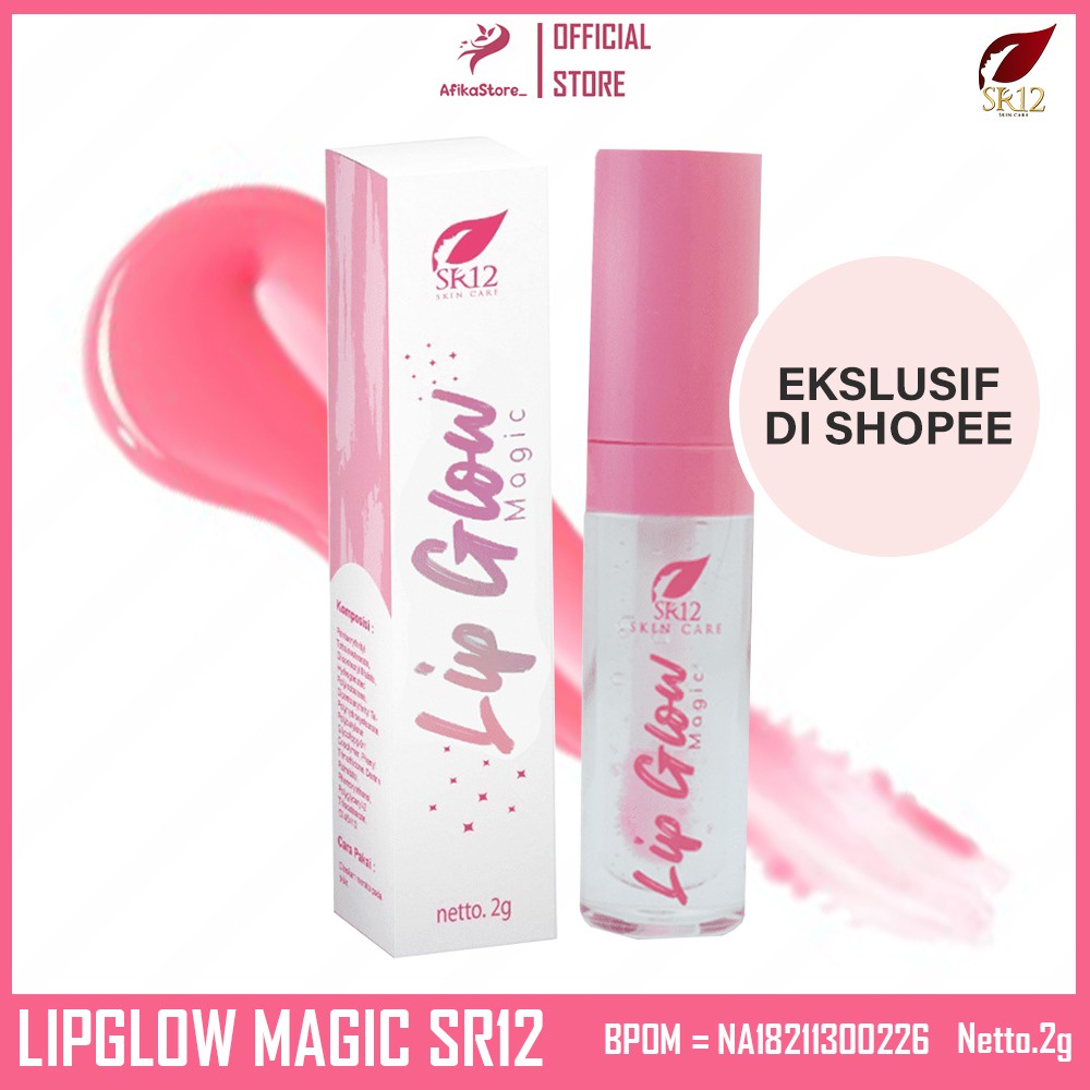 SR12 LIP GLOW MAGIC 2 GRAM / BIBIR GLOSSY / GLOWING /  WARNA BIBIR CANTIK / MELEMBABKAN BIBIR