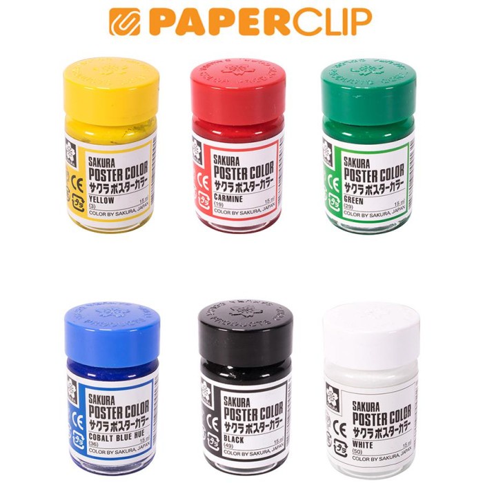 

POSTER COLOR SET XPW-1500 SAKURA 6 COLOR