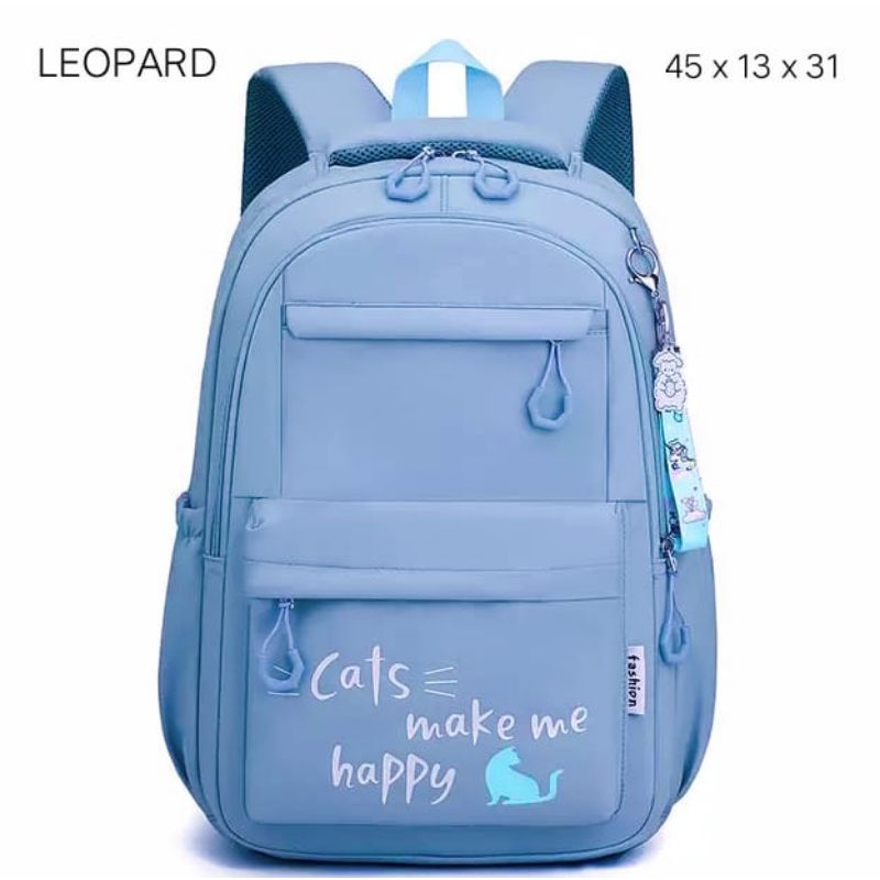 OROCHIMARU SHOP {{BISA COD}}TAS RANSEL ANAK SEKOLAH SD SMP SMA PEREMPUAN CATS MAKE ME HAPPY