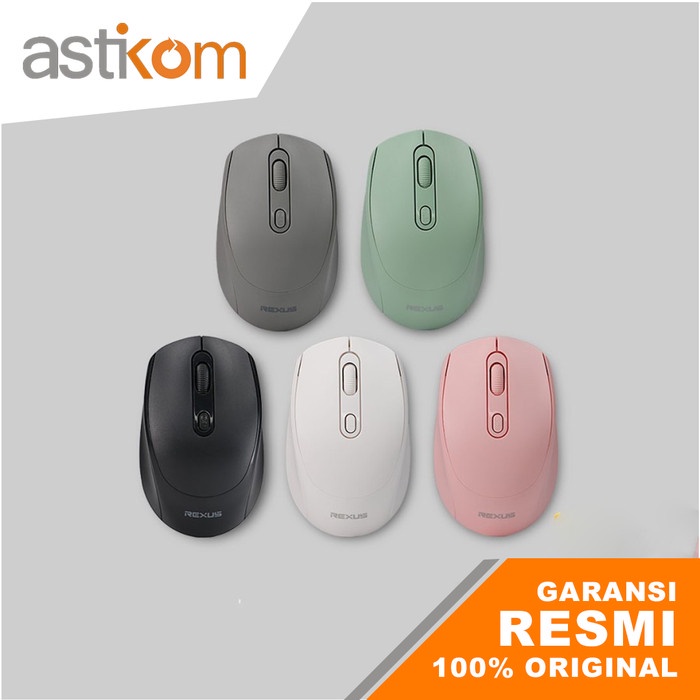 Mouse Wireless Office Rexus Q35 Silent Click 2.4Ghz dan Bluetooth