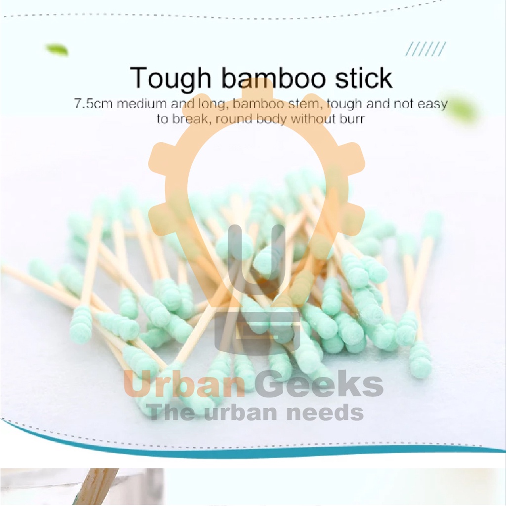 Cotton Bud Bamboo 200pcs Korek Kuping Sinwuas