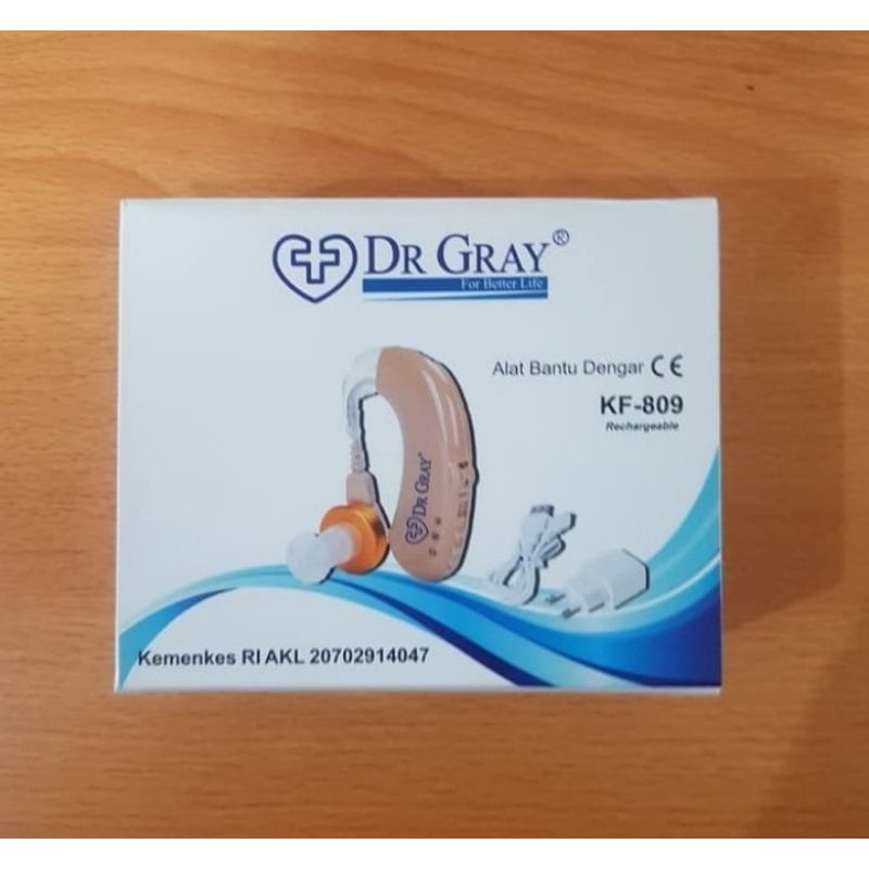 Alat bantu dengar Cas Charge / Hearing Aid DR GRAY KF 809 Recharge