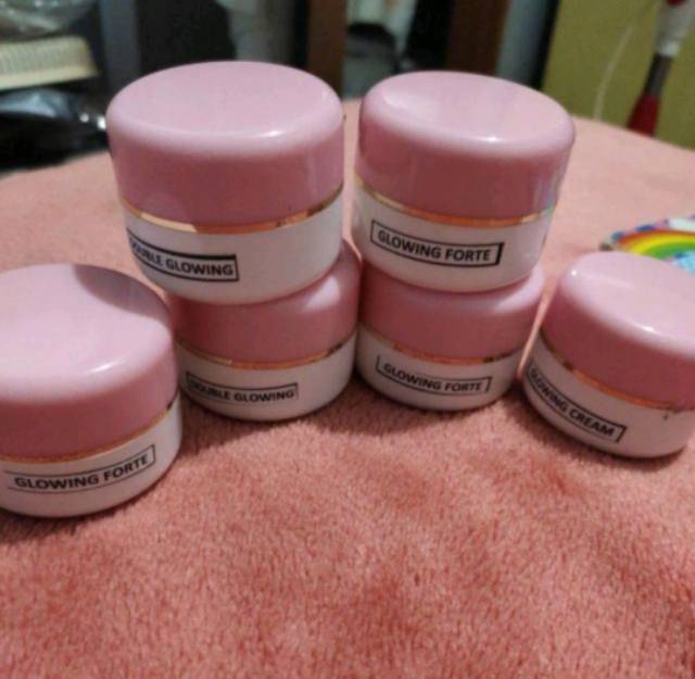 Doubel Glowing - krim malam pemutih dan efek glowing untuk flek sedang