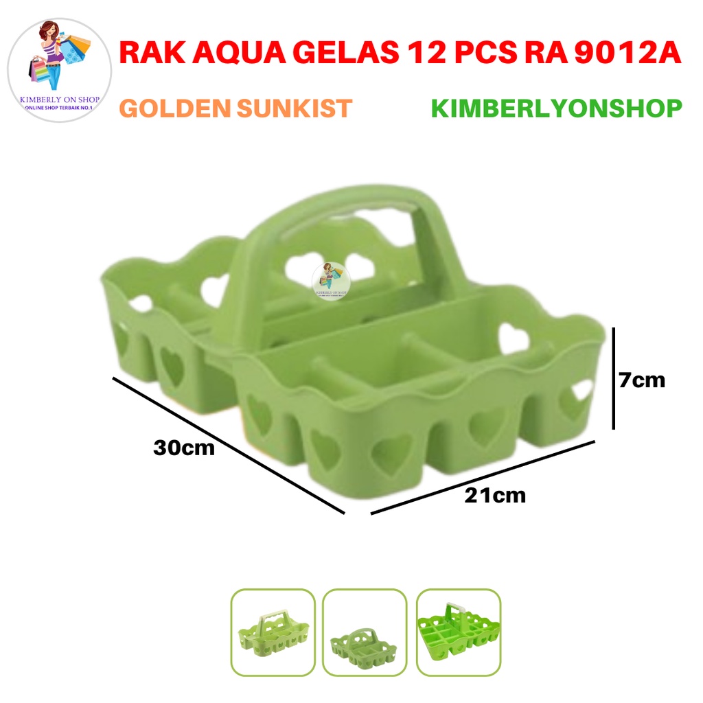 Rak Aqua Gelas Keranjang Aqua Plastik Rak Minuman Golden Sunkist