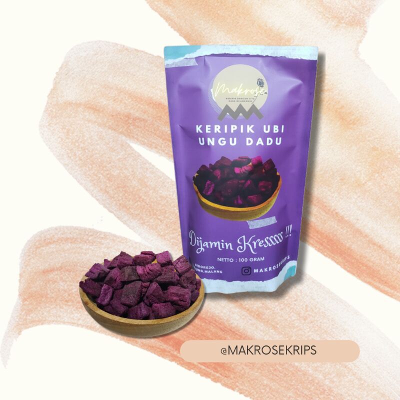 

Makrose Keripik ubi ungu DADU 100gram