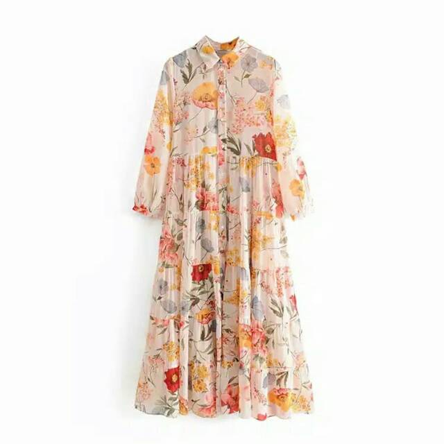 RysmSPY ( Fashion Wanita / Dress Wanita / BOHEMIAN FLORAL / LL ZARA NAGITA SLAVINA)
