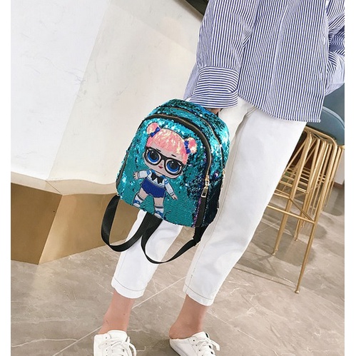 BJ81319 - BLACK/BLUE/GREEN/PINK/RAINBOW - TAS RANSEL ANAK LUCU WANITA IMPORT TAS WANITA FASHION IMPORT MODIS ELEGAN TERMURAH TERLARIS TERBARU BAGSTORE JAKARTA TAS BATAM GT1319