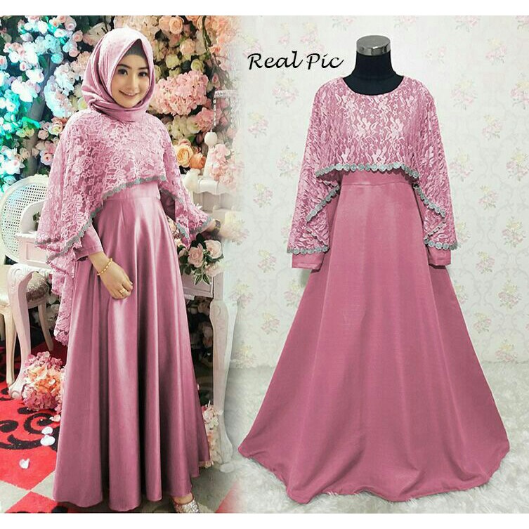 BARU.. Gamis ibu dan anak murah Rahnem RL 04 AL 04 gamis couple baju muslim Berkualitas X5Z5