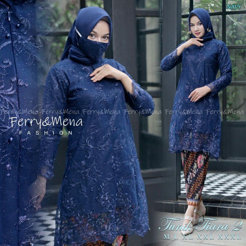 SET KEBAYA TUNIK TULLE KEBAYA MODERN KEBAYA PESTA KEBAYA KEBAYA TUNIK MODERN