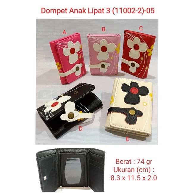 Dompet Anak &amp; Wanita Lipat 3 ( 11002-2 ) 05 Dompet Murah