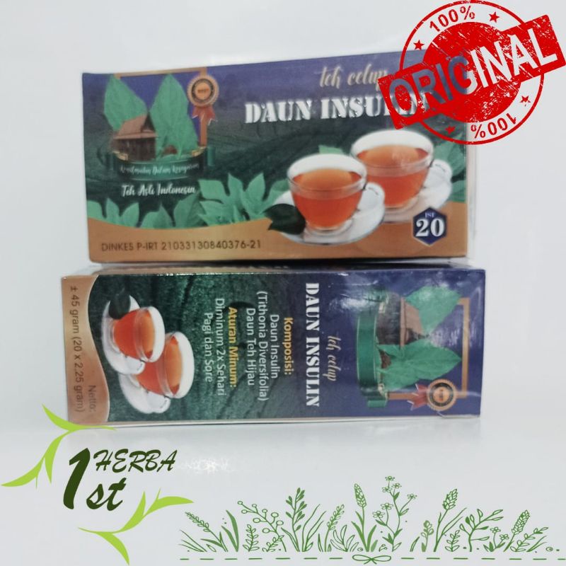 

Teh Celup Daun Insulin Super Prima Untuk Diabetes Gula Kencing Manis Ginjal