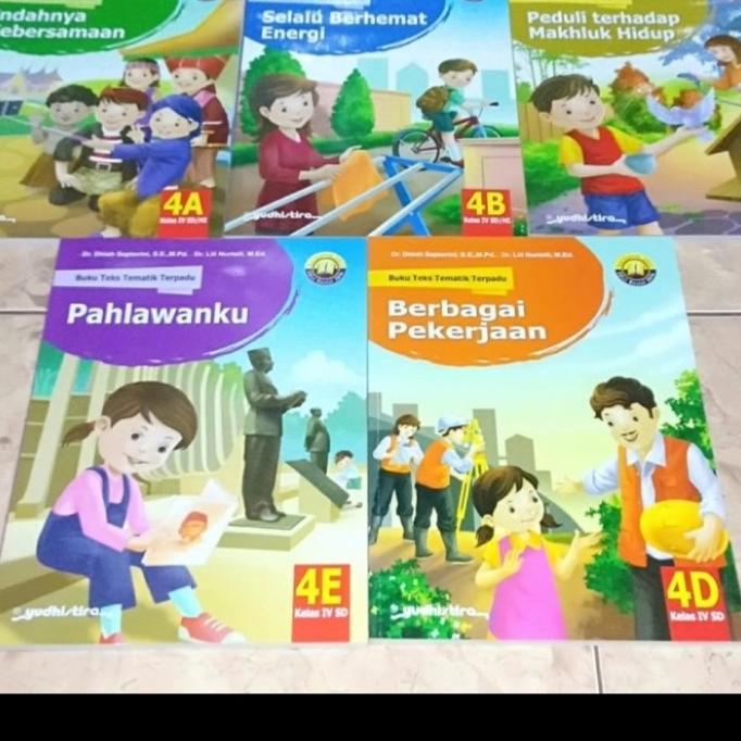 

PAKET Buku SD Teks Tematik Terpadu Kelas 4 A B C D E Yudhistira