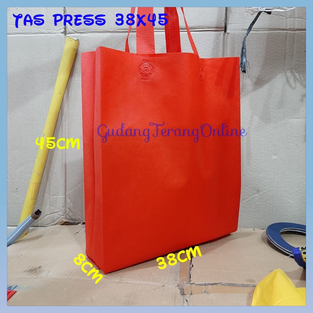 

kantong spunbond 38x8x45 tas kain goodie bag polos tas sovenir kantong souvenir