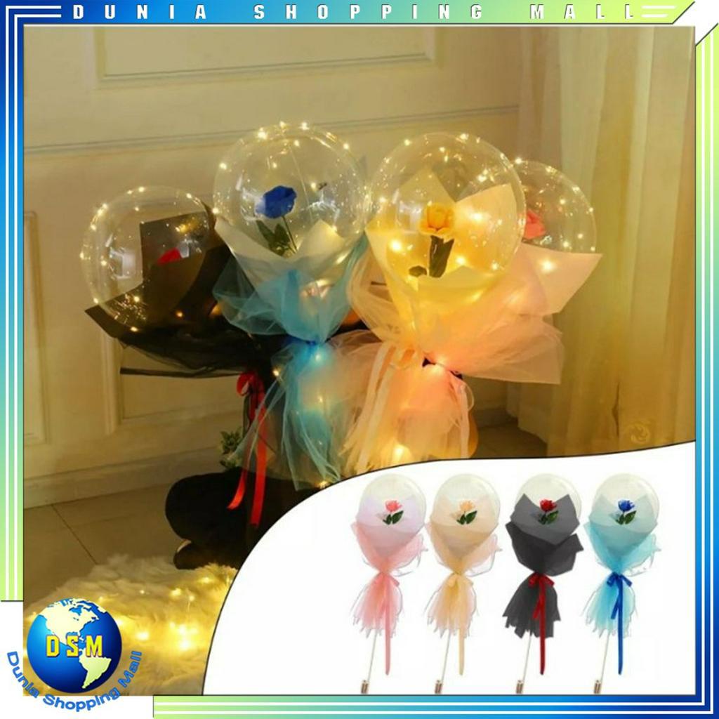 DSM Bucket Balon PVC Balon BOBO Bucket Balon Bunga mawar Bucket Balon Bucket Bunga Balon Warna bucke