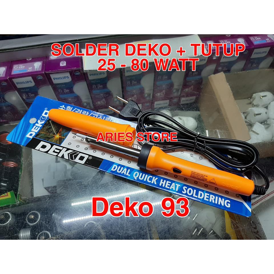 Solder deko 93 Original solder plus tutup