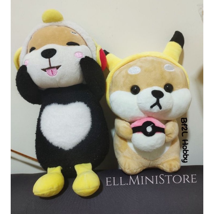 Boneka Shiba Inu Costum Pikachu Kostum Pinguin Shiba