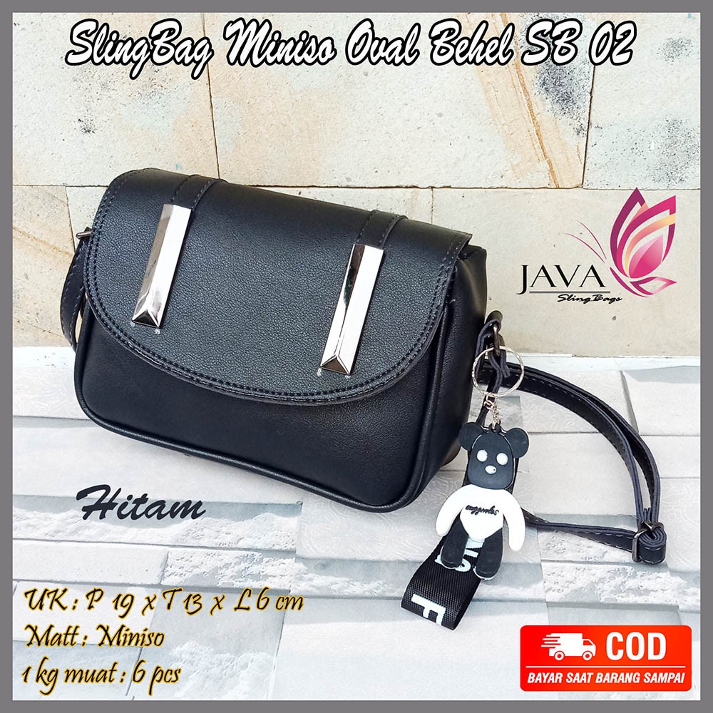 Tas selempang wanita Minixo Double Plat Nekel SB 02 Tas wanita ootd