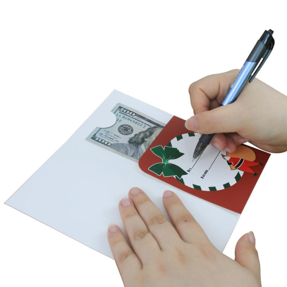 Top 12PCS Kartu Ucapan Diy Dilipat Berkah Dekorasi Pesta Natal Postcard Christmas Cards