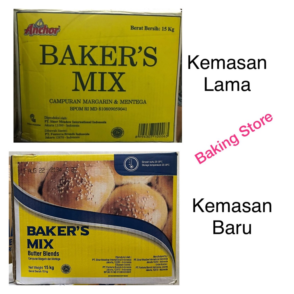 

Bakers Mix Anchor Butter Blend 15kg - Ekspedisi