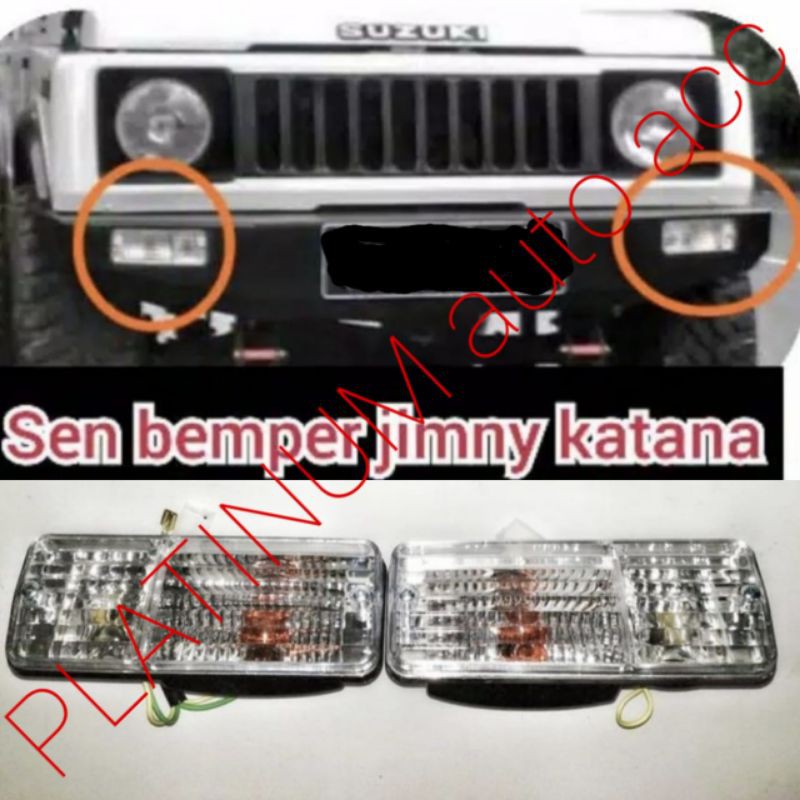 Lampu sein bumper kristal Jimny katana.