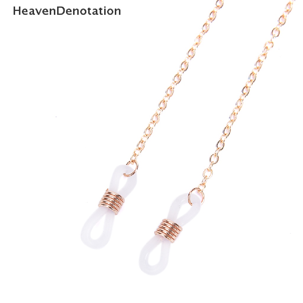 [HeavenDenotation] Gold Glasses Chain Strap Spectacle Eyeglasses Sunglasses Cord Holder Fashion