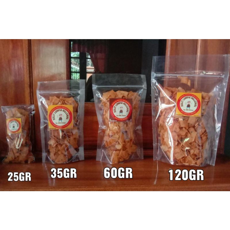 

Camilan Keripik Kulit Lumpia Pedas Daun Jeruk 120gr