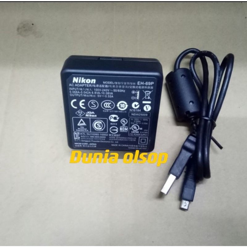 charger adaptor camera digital sony dsc w830 original merk nikon