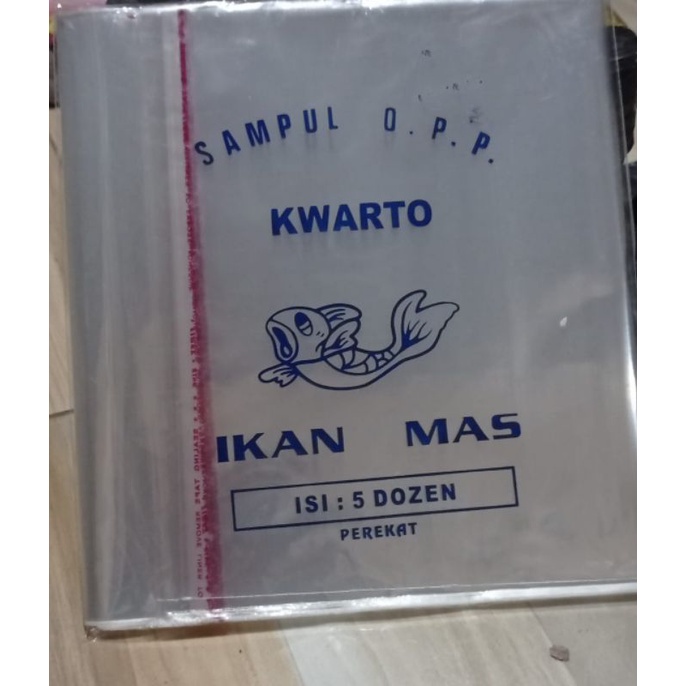 

1 Pak Sampul Buku Plastik Kwarto Opp Isi 60 Lembar