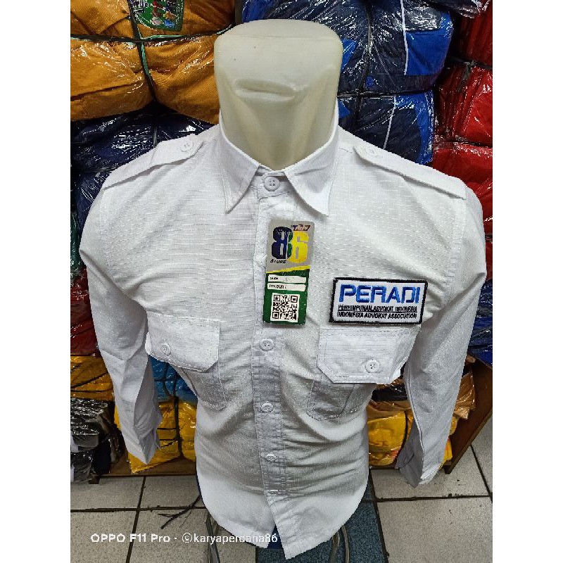 KEMEJA PERADI PUTIH PANJANG LENGAN TERBARU