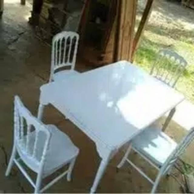 Meja makan vintage duco,meja makan mebel jepara