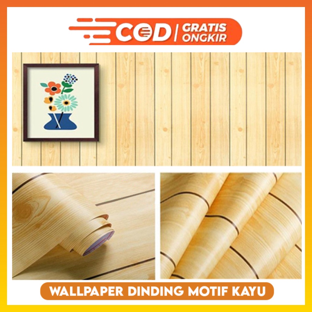 Wallpaper Dinding  Motif Kayu stiker dinding Motif High Qualiy GH CY 45cmX9m WHFURNITURE