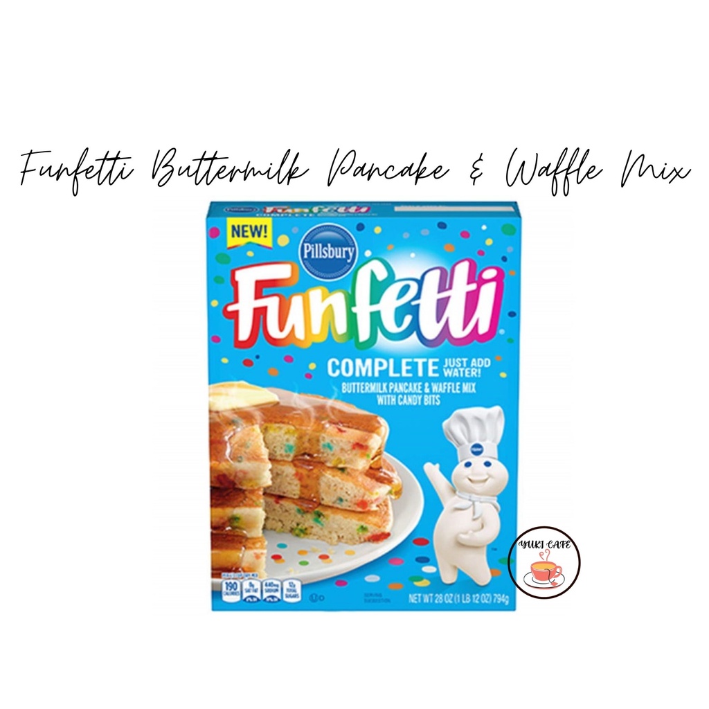 

TEPUNG INSTANT - PILLSBURY FUNFETTI BUTTERMILK PANCAKE & WAFFLE MIX