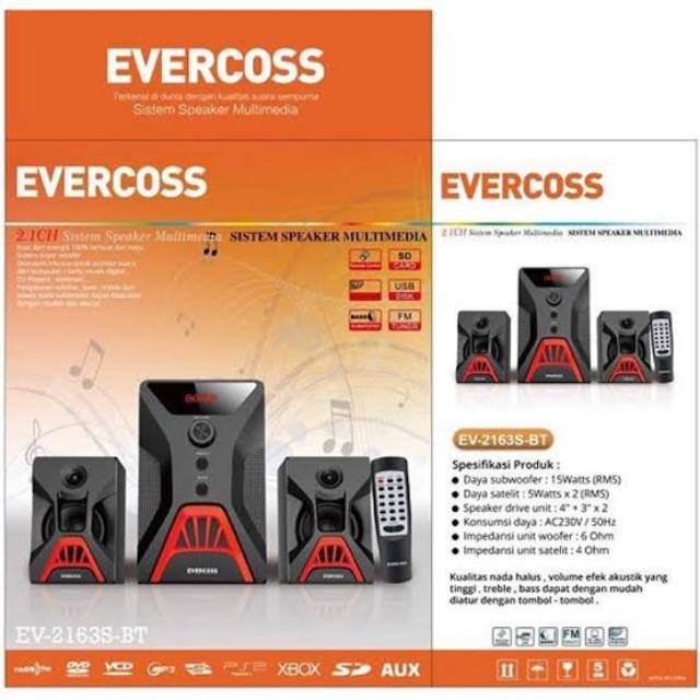 SPEAKER EVERCOSS EV-2163S-BT