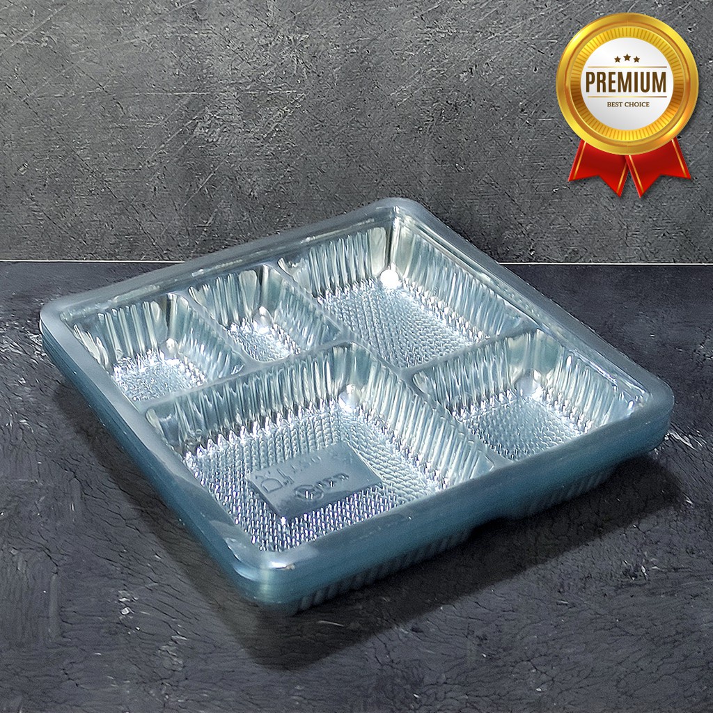 Mika Sekat Plastik Bening 4 Tempat untuk Dus Nasi Kotak | Al Barakah Plastik