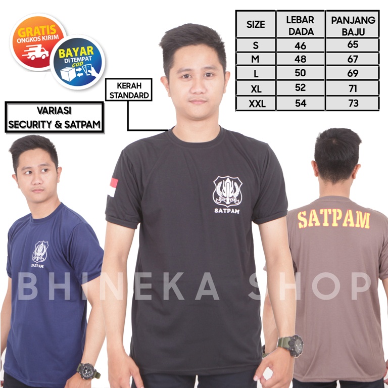 Kaos Security Kaos Dalam Satpam Kaos Satpam Terbaru Warna Cream Hitam Coklat Kaos Dalam Security SatpamTerbaru Kaos Security