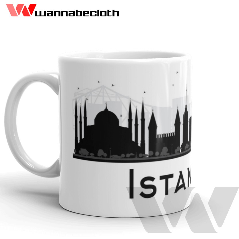 Gelas Istanbul Turki Mug Istanbul Turki Souvenir Istanbul Turki Mug World City
