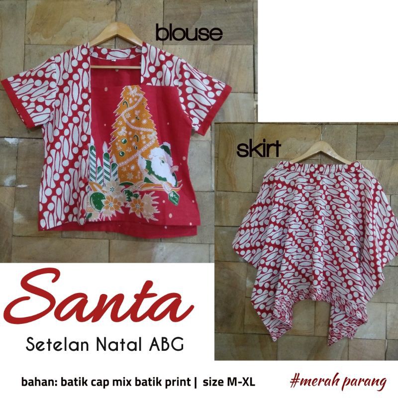 SANTA SETELAN BAJU NATAL ABG | BAJU NATAL REMAJA