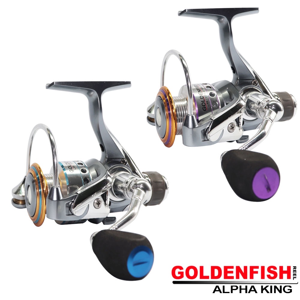 Reel GOLDEN FISH ALPHA KING (Color PURPLE / BLUE)