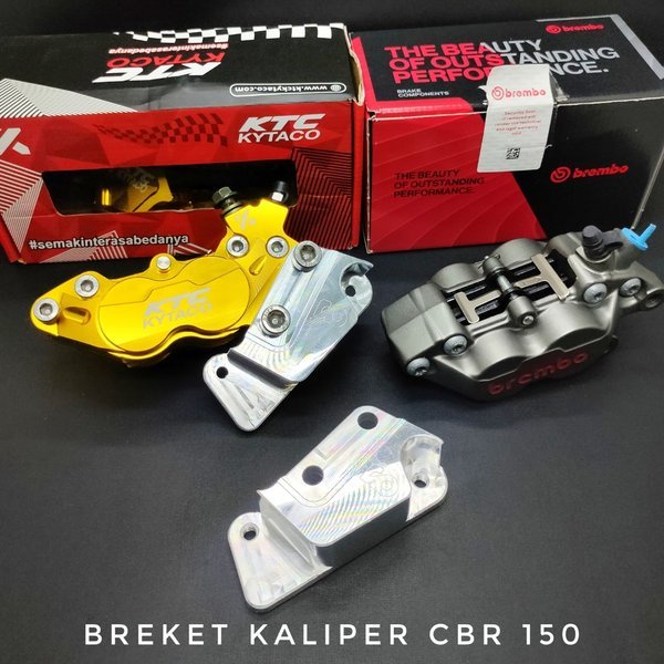 Readyy Braket kaliper ktc brembo 4p p4 Cbr 150 old cb 150 sonic breket kaliper Brembo 4 piston wr3