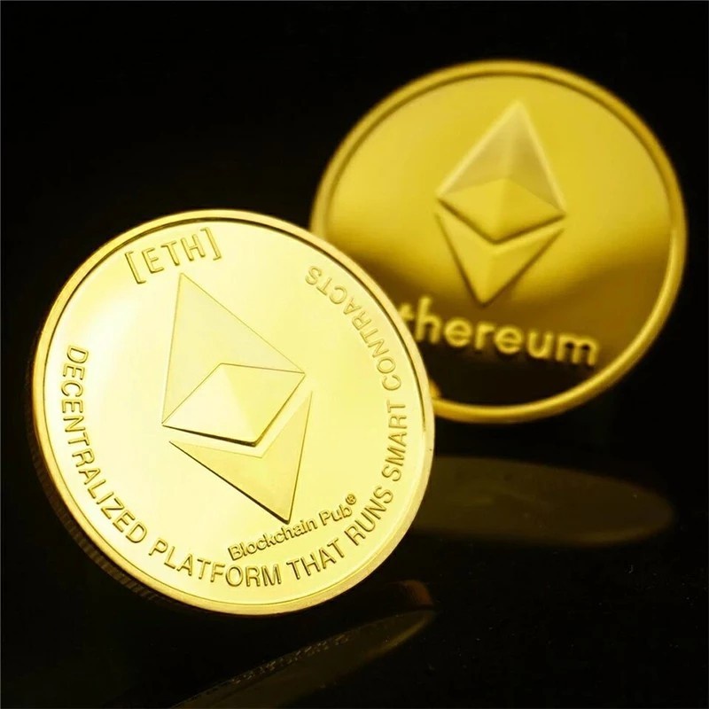 Coin Koin Fisik Crypto Cryptocurrency Bitcoin Ethereum LiteCoin