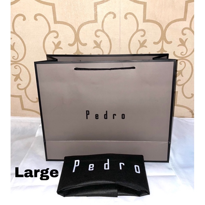 Paper Bag Pedro Abu Abu Pembungkus Kado Brand Mall